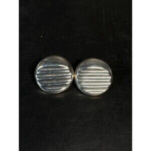 Taxco Mexico 925 Sterling Silver Large Dome Stud Earrings TA 41